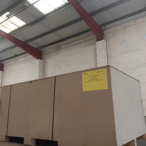 PALLET CONTAINING COMMERCIAL DISPLAY UNIT PARTS