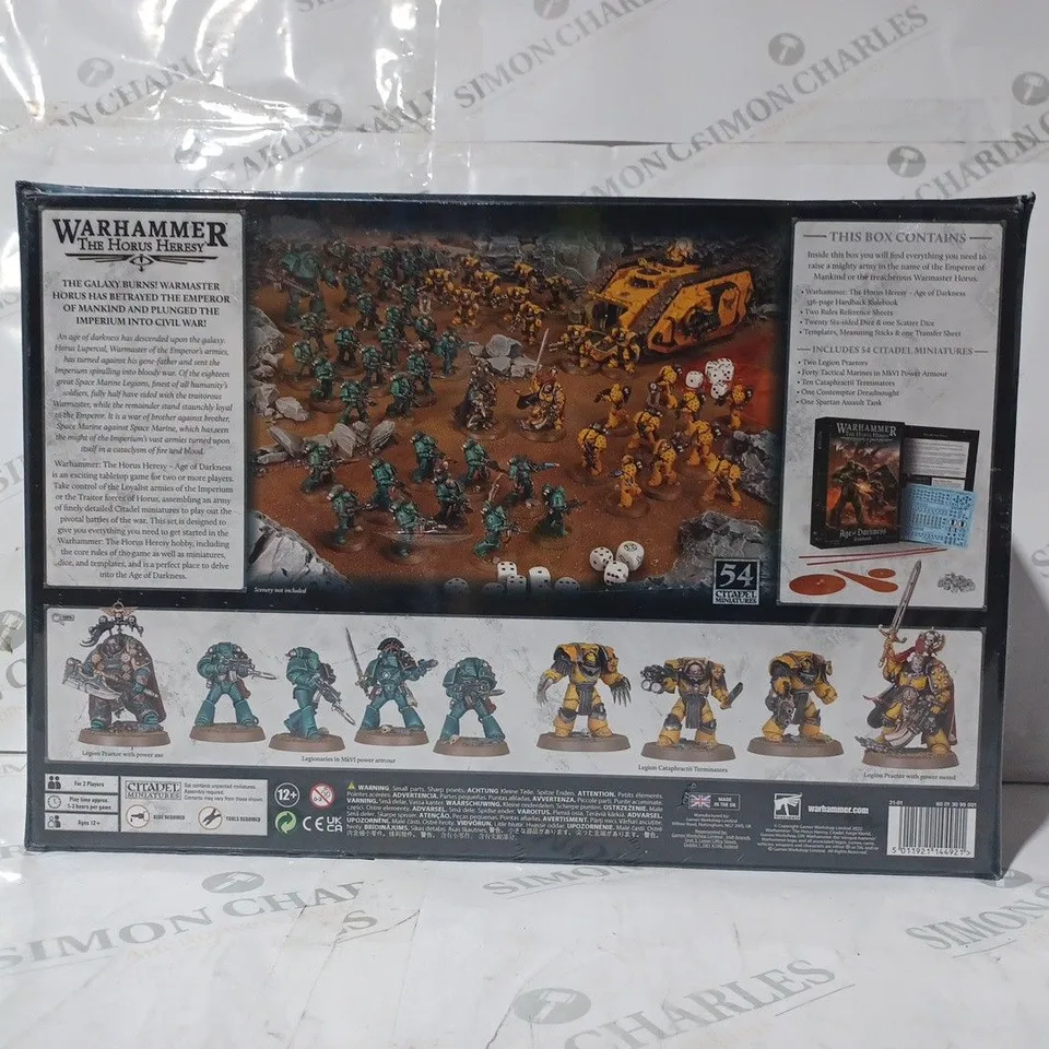 BOXED WARHAMMER THE HORUS HERESY AGE OF DARKNESS