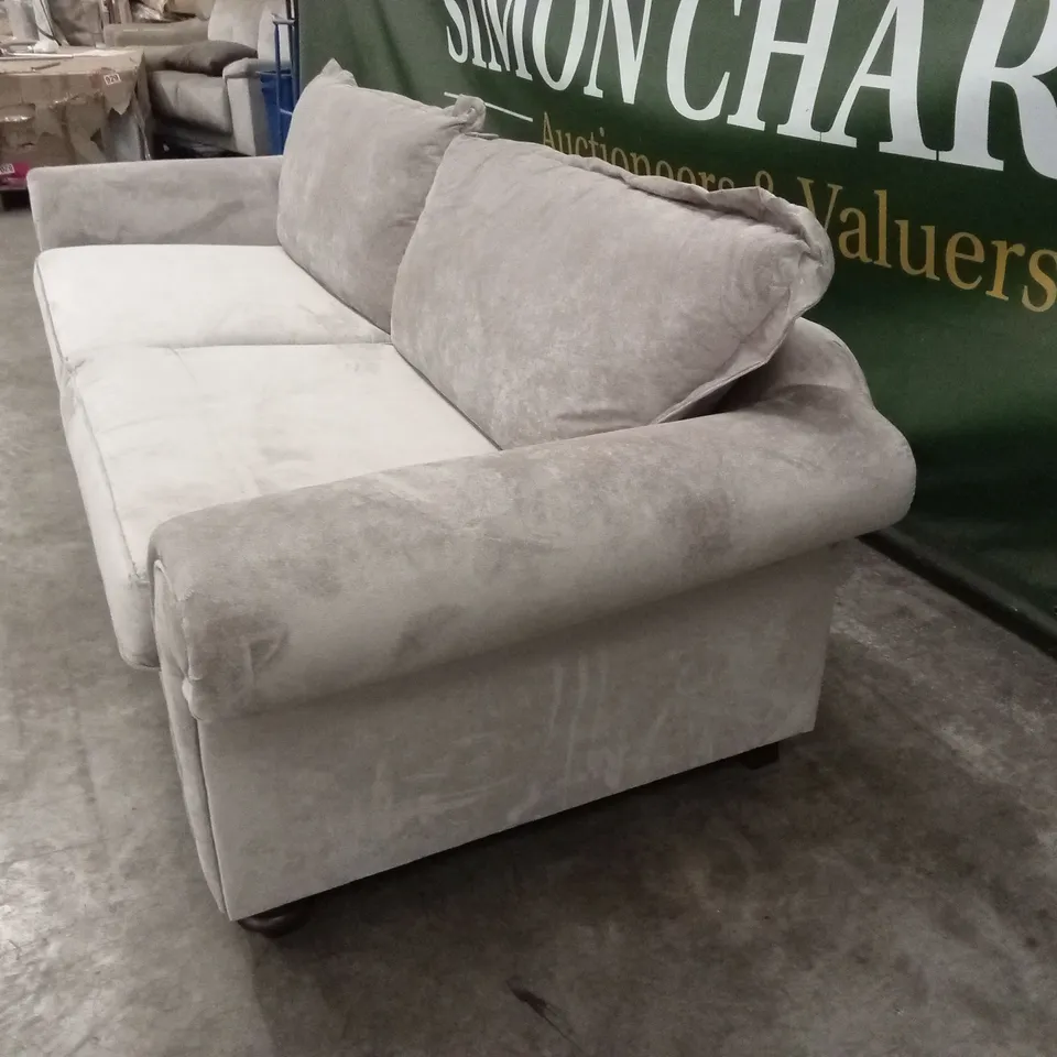 DALTON 4 SEATER TEXTURED WAVE SOFA - MINK