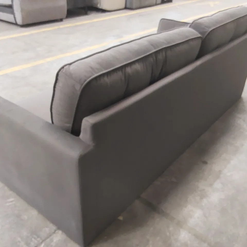 ZURICH 3 SEATER FABRIC SOFA - ELEPHANT GREY