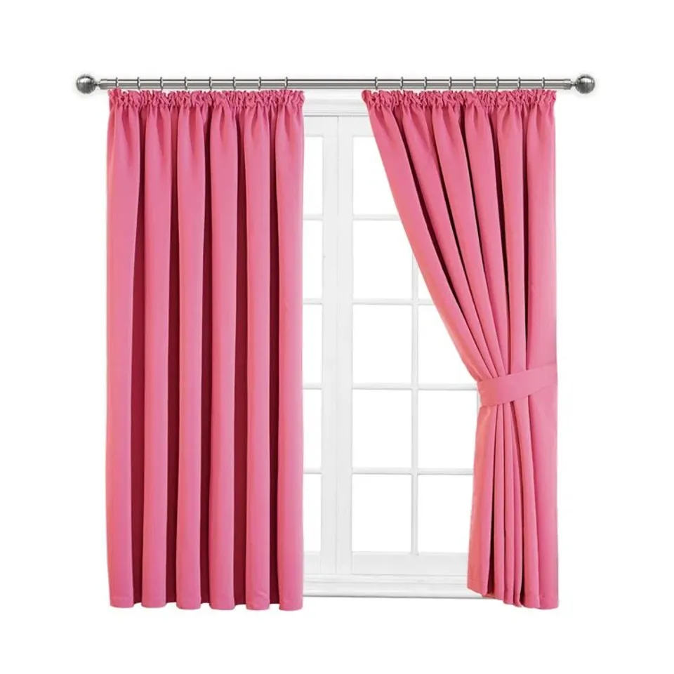 PENCIL PLEAT BLACKOUT THERMAL PANEL CURTAINS 