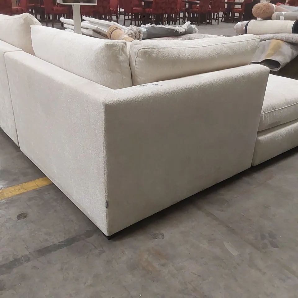 QUALITY DESIGNER MODSOFA FABRIC UPHOLSTERED CORNER SOFA