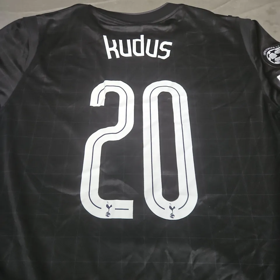 TOTTENHAM HOTSPURS AWAY JERSEY - KUDUS 20 - SIZE XXL