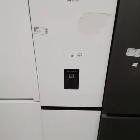 HISENSE FREESTANDING 50/50 FRIDGE FREEZER IN WHITE, MODEL: RB327N4WW1