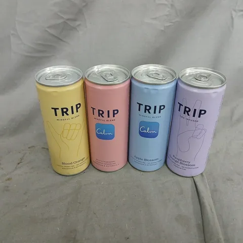 12 PACK OF TRIP FLAVOURED DRINKS IN VARIOUS FLAVOURS
