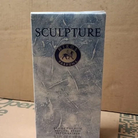 BOXED AND SEALED SCULPTURE NIKOS PARFUMS EAU DE TOILETTE 100ML