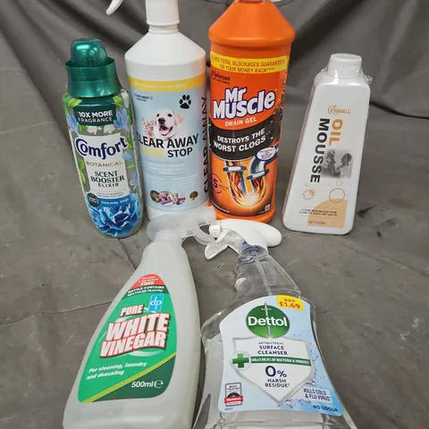 APPROXIMATELY 15 ASSORTED HOUSEHOLD ITEMS TO INCLUDE DRAIN GEL, OIL MOUSSE, SURFACE CLEANER ETC 