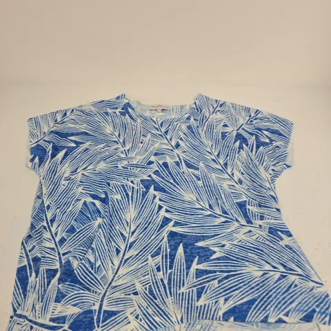 MUDFLOWER WOMEN'S LEAF PRINT TOP, UK 14/16