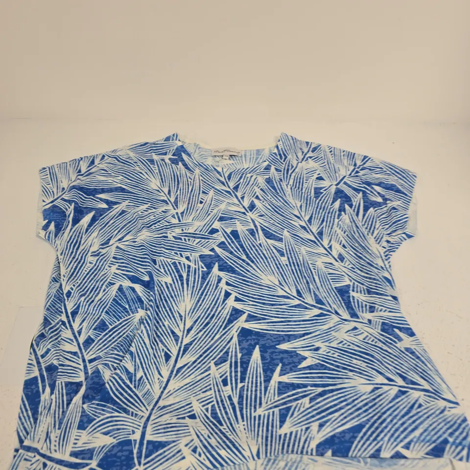MUDFLOWER WOMEN'S LEAF PRINT TOP, UK 14/16