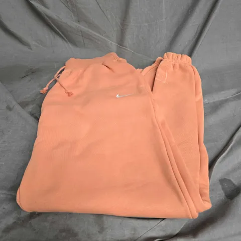 NIKE OVERSIZED FIT HIGH RISE JOGGERS IN ORANGE SIZE S