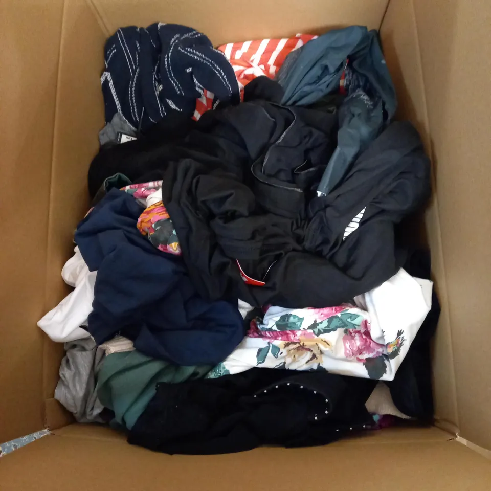 LOT OF APPROX 20 ASSORTED CLOTHING ITEMS VARYING IN SIZE/COLOUR/STYLE TO INCLUDE: TROUSERS, SKIRTS, TOPS
