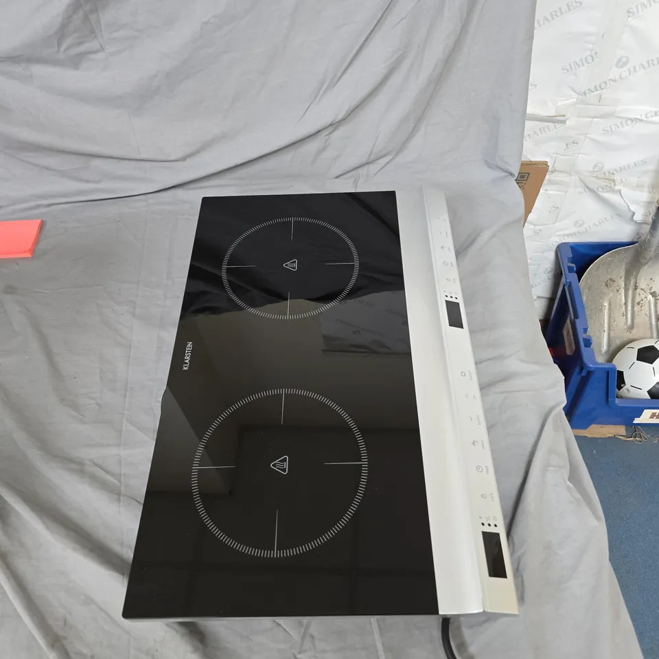 KLARSTEIN DOUBLE ELECTRIC HOTPLATE, GLASS-CERAMIC, BLACK – 2-RING COOKTOP