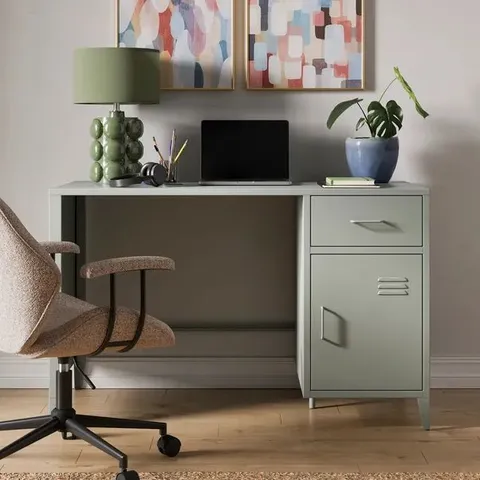 BOXED HELGA METAL DESK - SAGE (1 BOX)