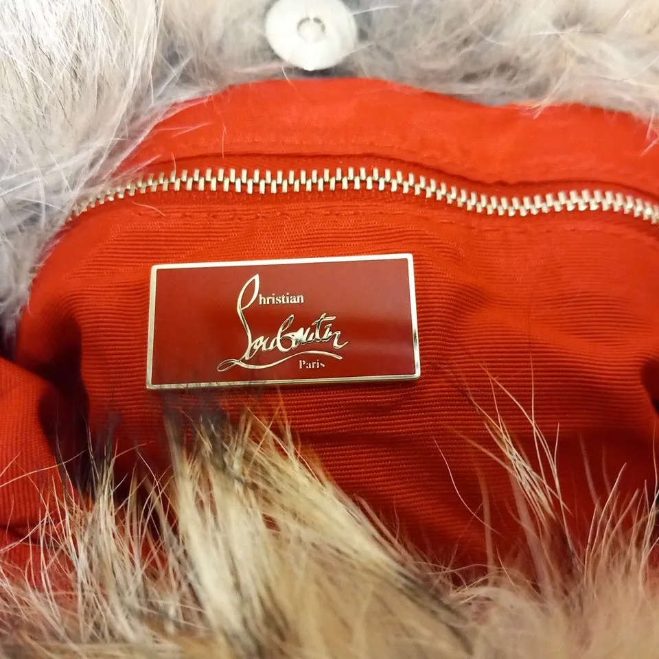 CHRISTIAN LOUBOUTIN FUR EFFECT HAND BAG