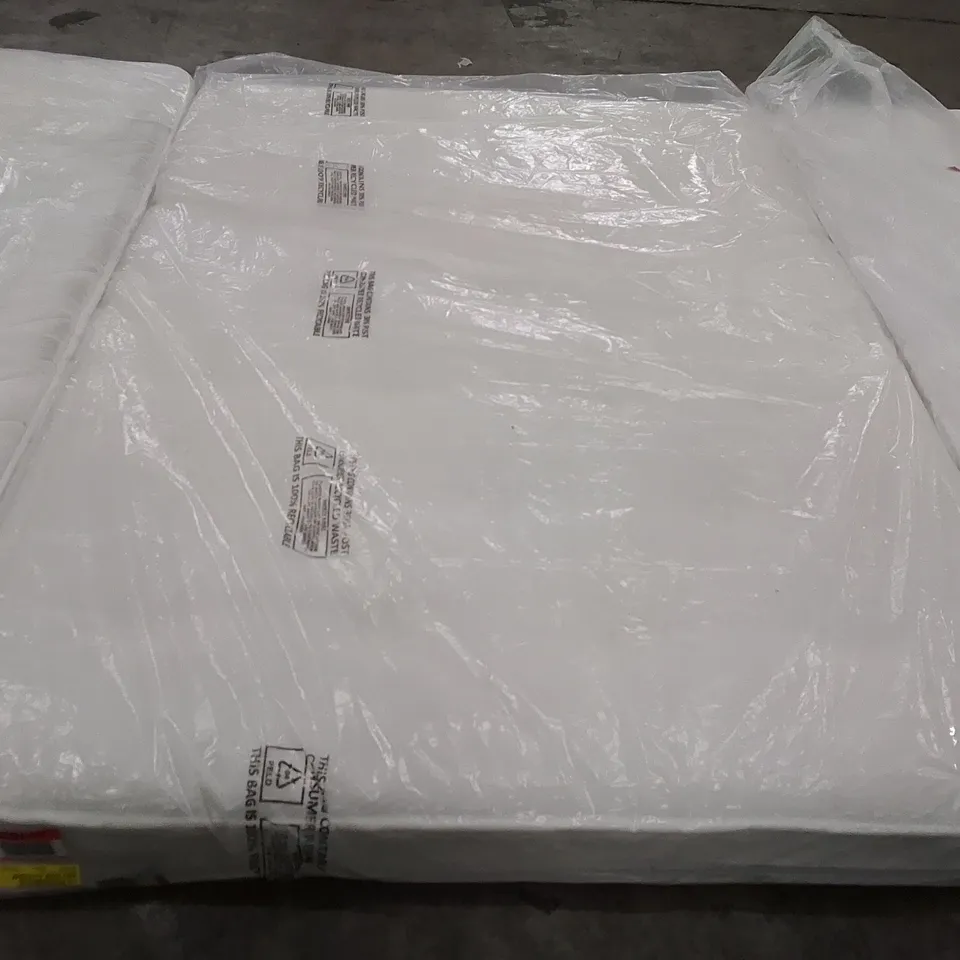 QUALITY BAGGED 4'6" DOUBLE MEMORY OPEN COIL MATTRESS