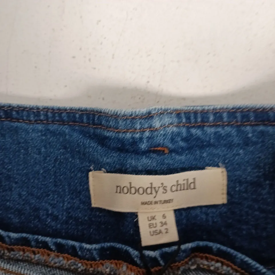 NOBODY'S CHILD DENIM SHORTS – BLUE, UK 6 (EU 34, USA 2)