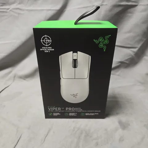 RAZER VIPER V3 PRO WHITE EDITION WIRELESS GAMING MOUSE – BOXED