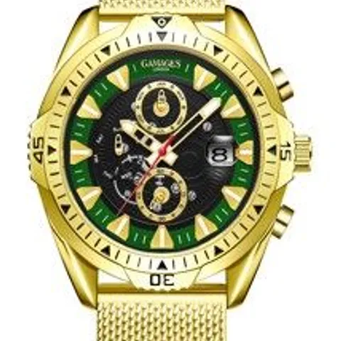 GAMAGES OF LONDON LIMITED EDITION HAND ASSEMBLED VANGUARD AUTOMATIC GOLD GREEN