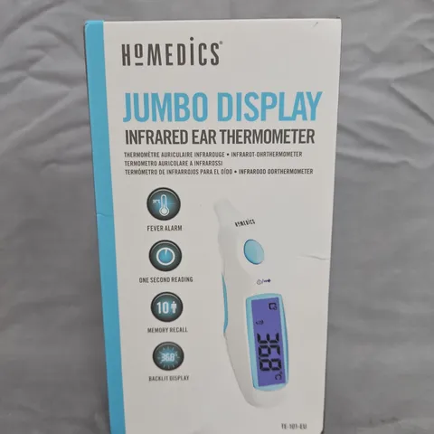 BOXED HOMEDICS JUMBO DISPLAY INFRARED EAR THERMOMETER TE-101-EU