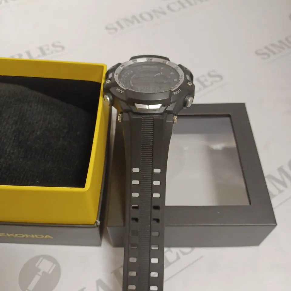 SEKONDA GENTS DIGITAL WATCH WITH SILICON - BLACK