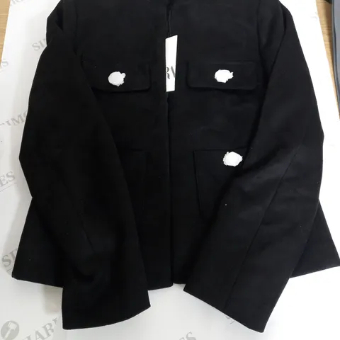 ZARA BLACK 4 POCKET JACKET - EUR S 