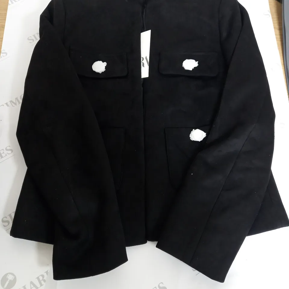 ZARA BLACK 4 POCKET JACKET - EUR S 