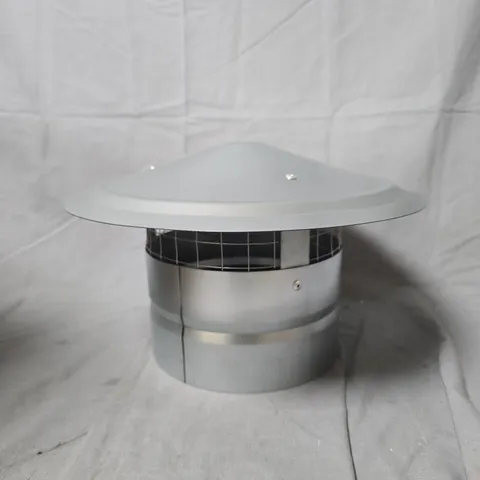 ROUND SILVER EXTRACTOR VENT COVER – METAL