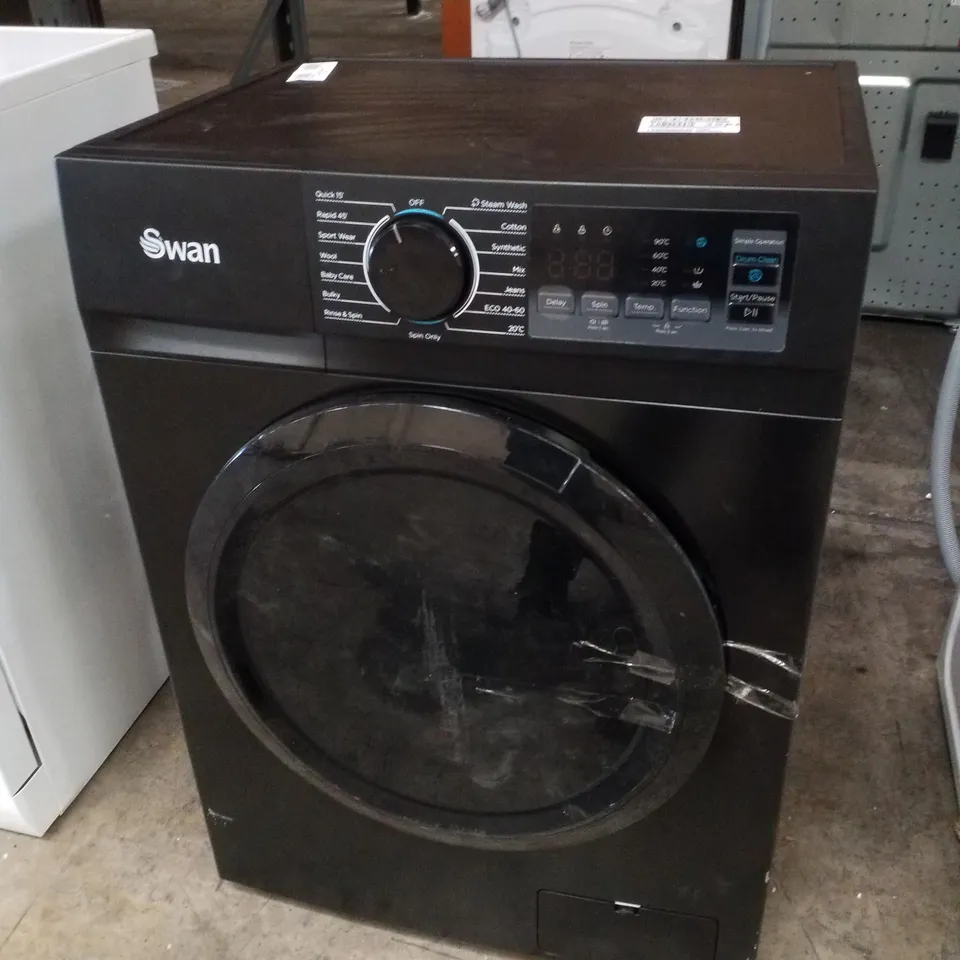 SWAN 8KG 1400 SPIN FREESTANDING WASHING MACHINE - BLACK