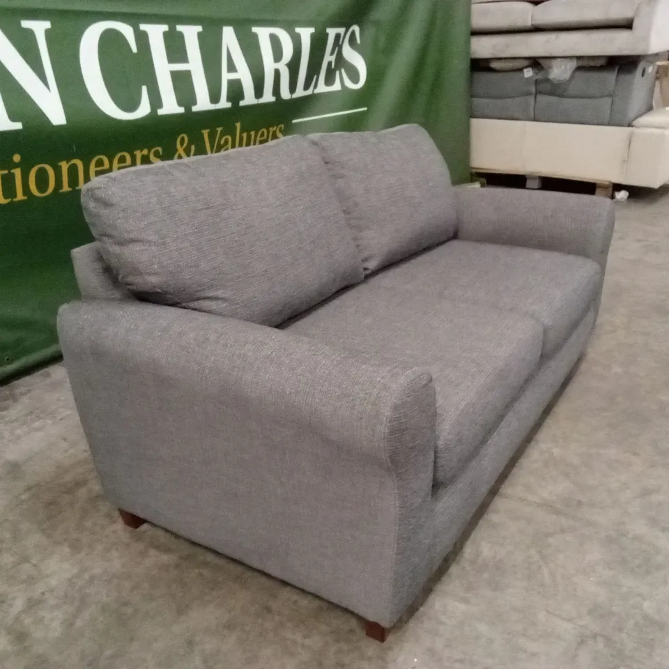 NEW BAILEY FABRIC 3 SEATER SOFA - CHARCOAL RRP £599