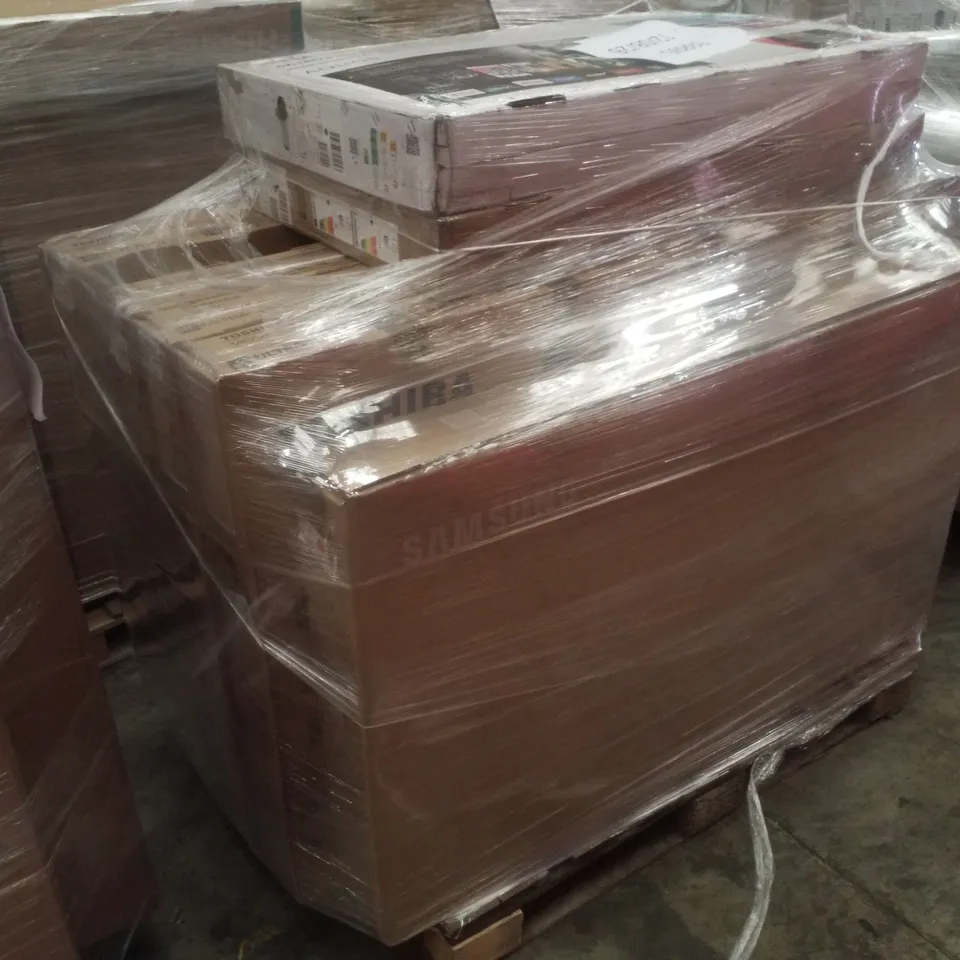 PALLET CONTAINING 9 ASSORTED DAMAGED TVS