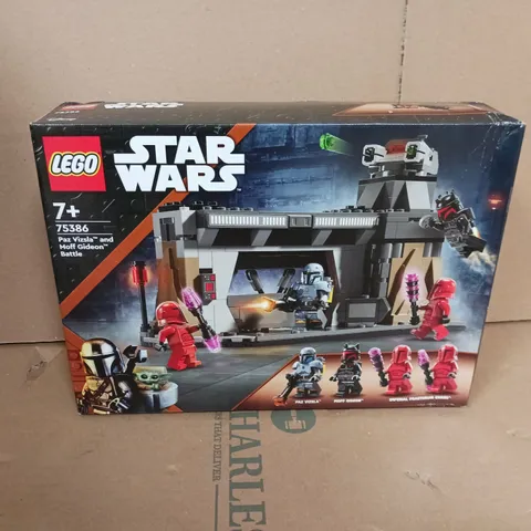 BOXED LEGO STAR WARS PAZ VIZSLA AND MOFF GIDEON BATTLE - 75386