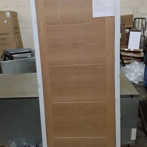 MENDES PRE-FINISHED ISEO OAK FIRE DOOR 78"×33" 35MM