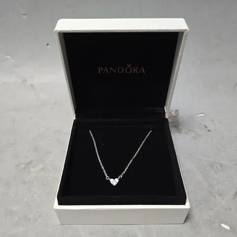 BOXED PANDORA MINI HEART NECKLACE 
