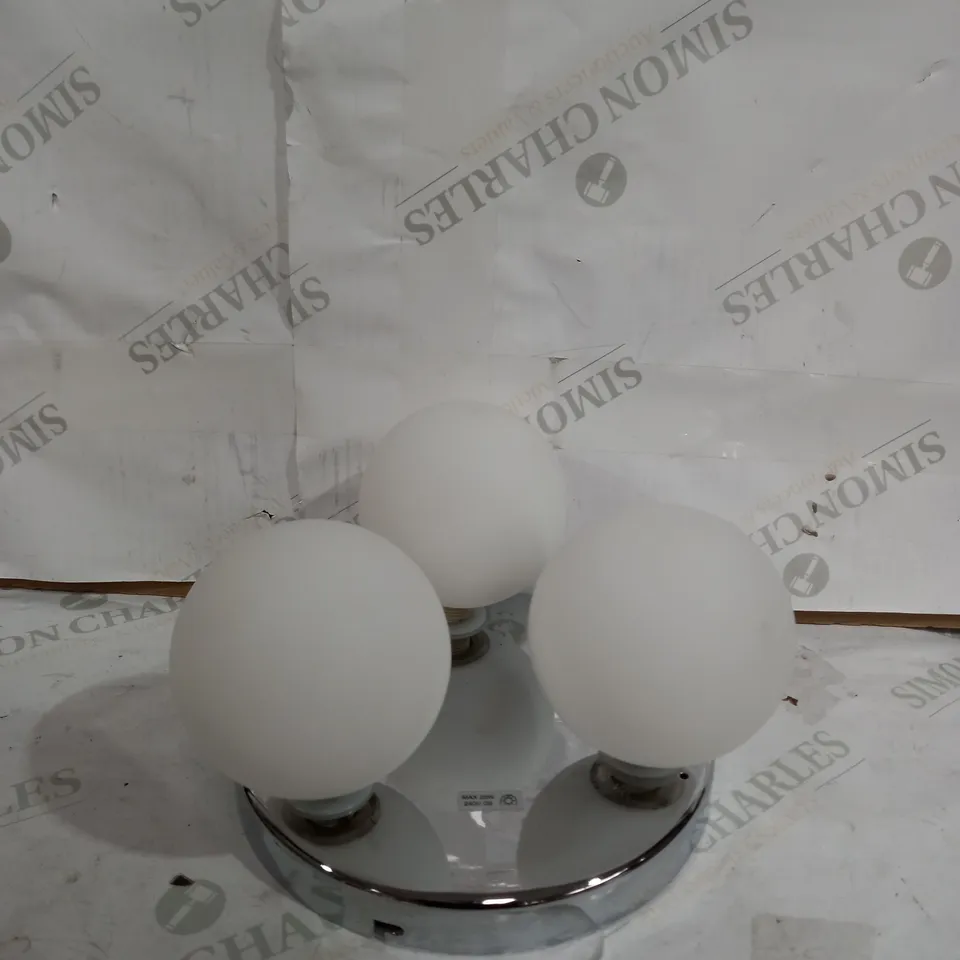 HARLOW 3 LIGHT BATHROOM FLUSH CEILING LIGHT