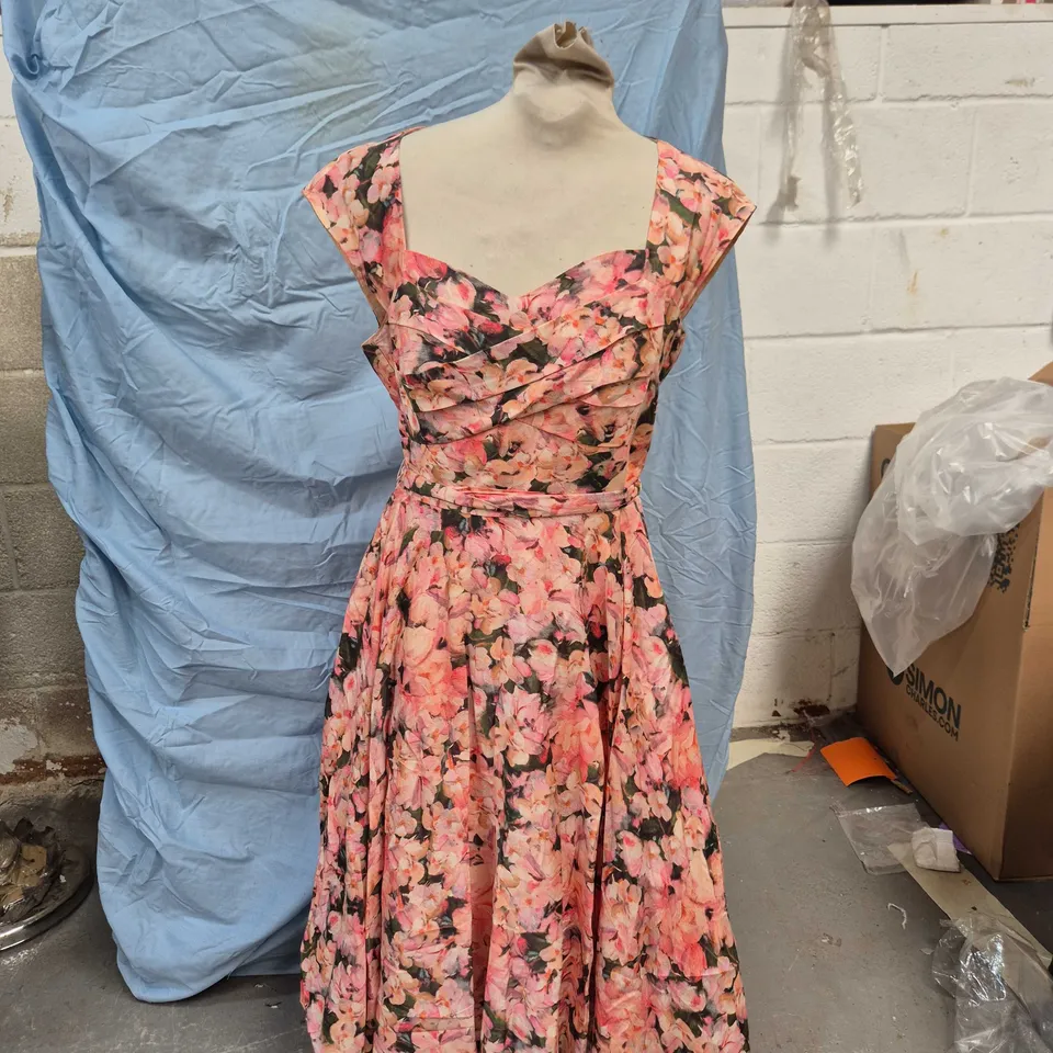 PHASE EIGHT FLORAL DRESS – UK 12