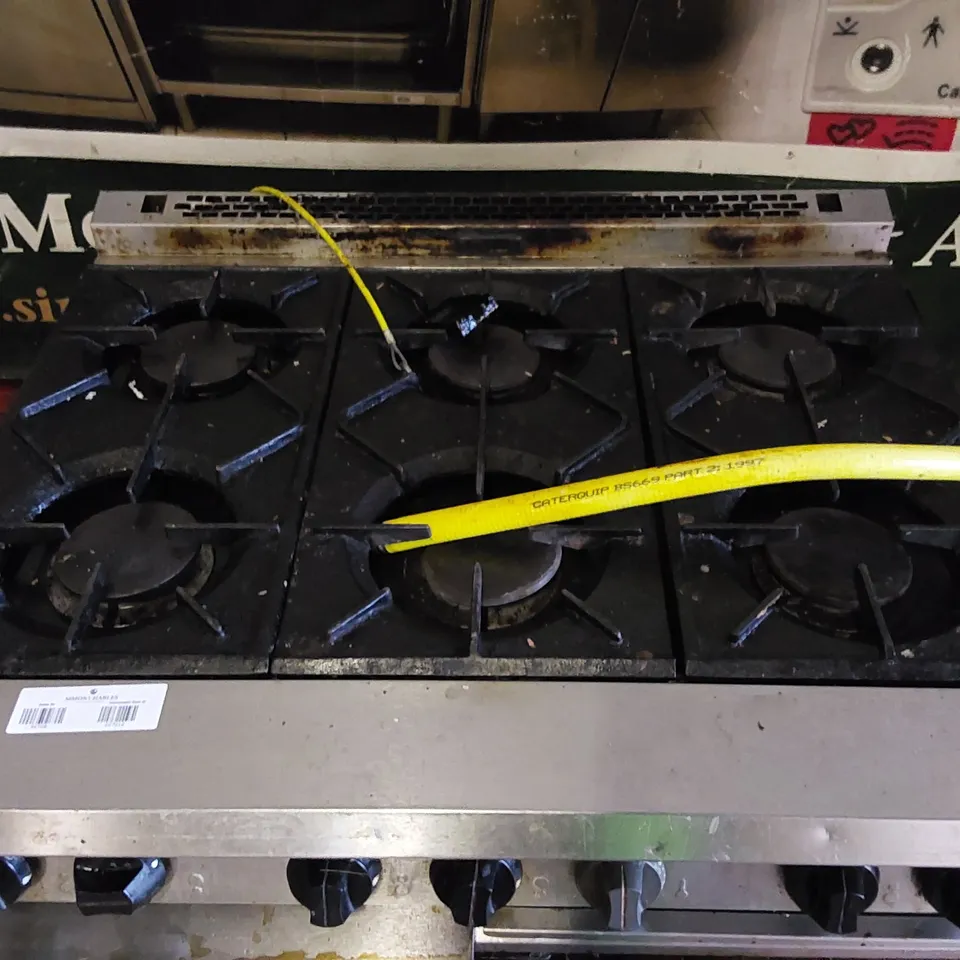 FALCON DOMINATOR G2107 NATURAL GAS 6 BURNER COMMERCIAL COOKING UNIT 