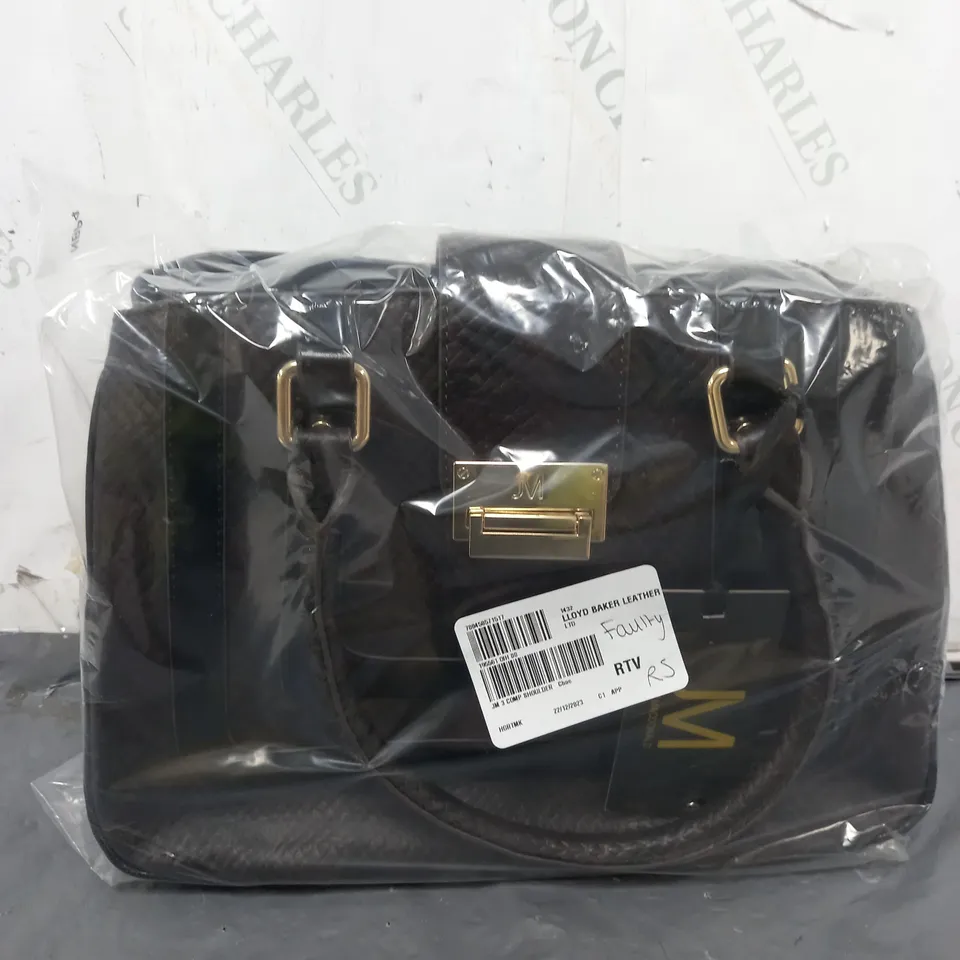 JULIEN MACDONALD FAUX LEATHER HANDBAG