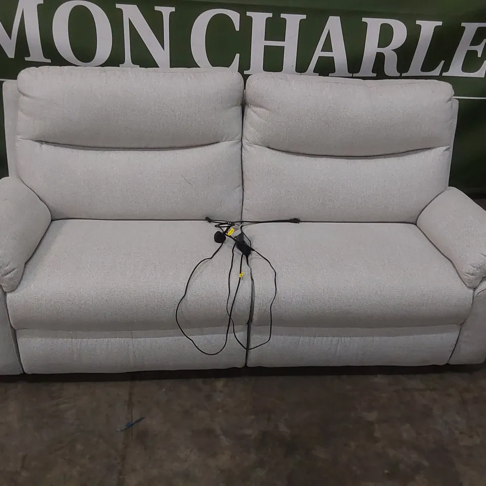QUALITY DESIGNER FABRIC UPHOLSTERED 3-SEATER FABRIC UPHOLSTERED ELECTRIC RECLINER SOFA