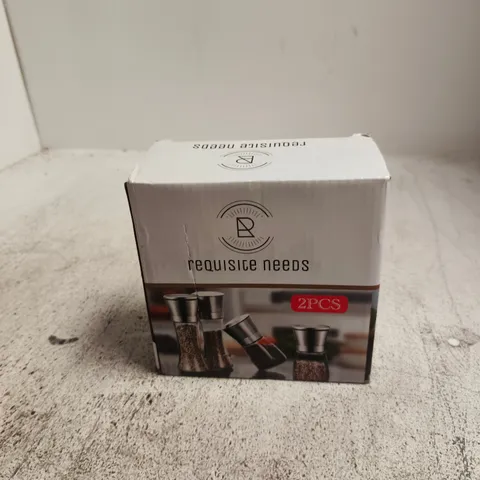 REQUISITE NEEDS SALT & PEPPER GRINDER SET – 2PCS (BOXED)