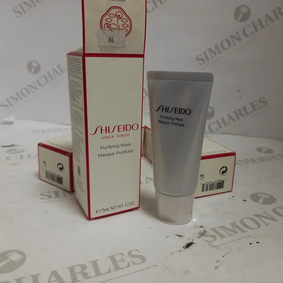 BOXED LOT OF APPROX 3 SHISEIDO PURIFYING MASK