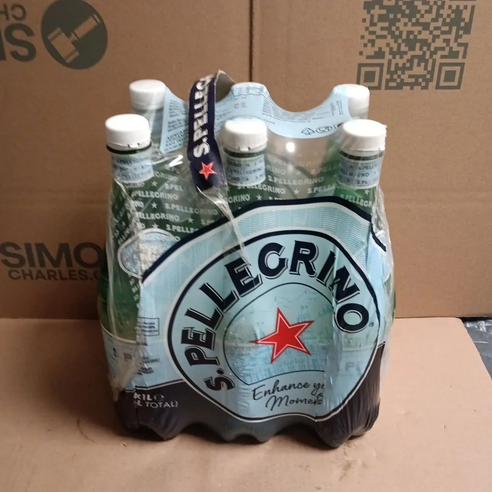 SAN PELLEGRINO SPARKLING WATER – 6 X 1L BOTTLES BULK PACK 