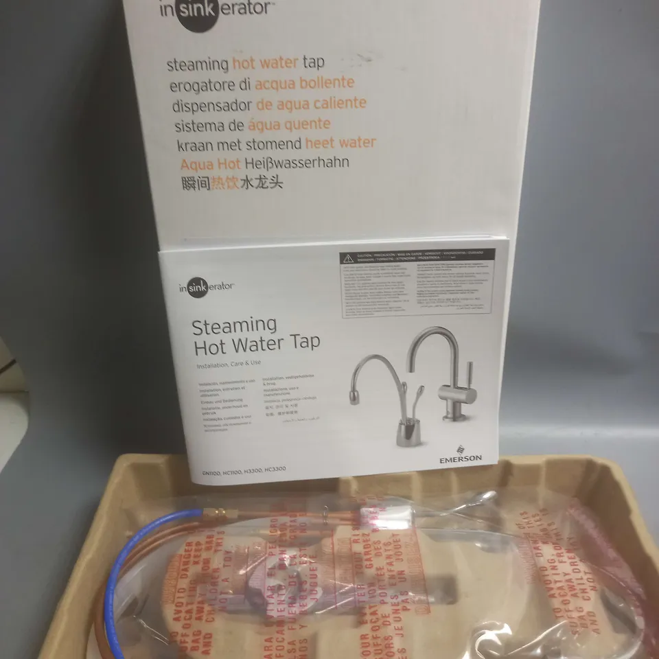 BOXED INSINKERATOR STEAMING HOT WATER TAP 