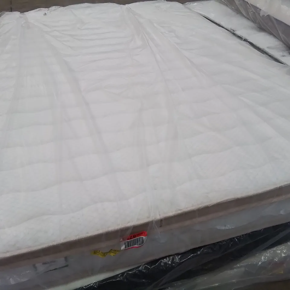 QUALITY BAGGED 4'6" DOUBLE PILLOW TOP POCKET SPRUNG 2000 MATTRESS 