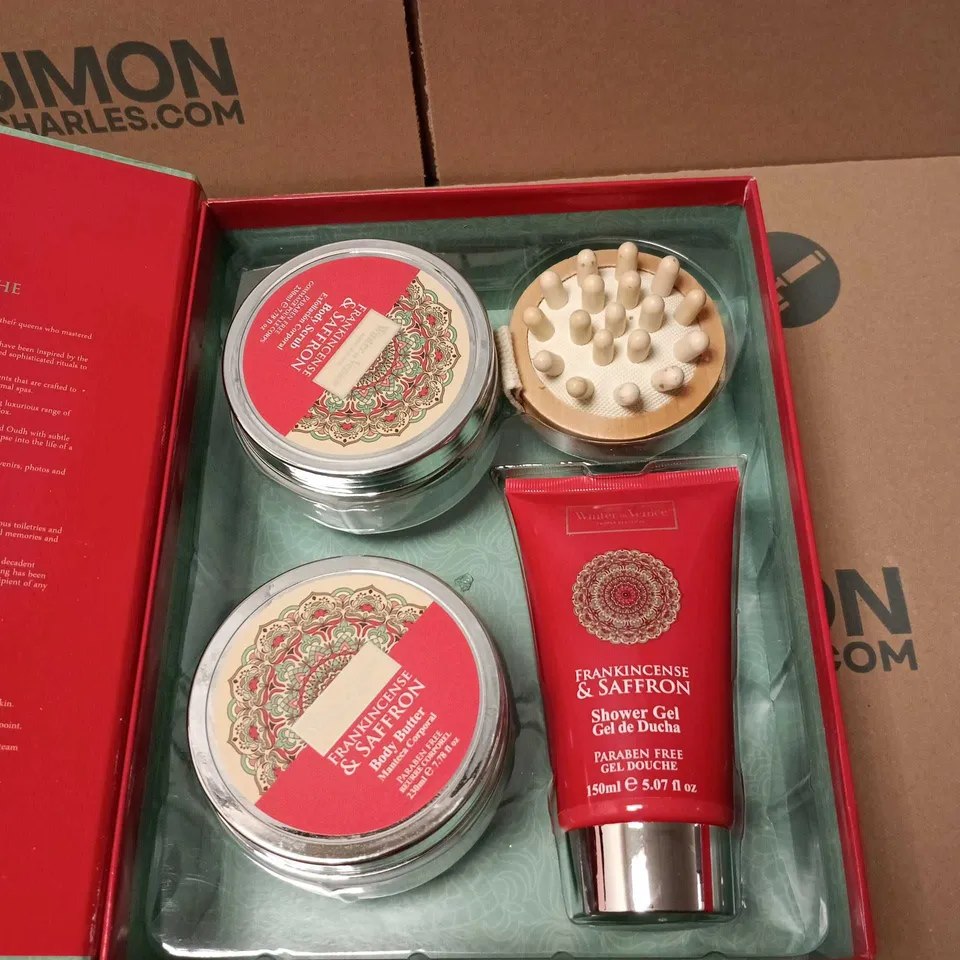 WINTER IN VENICE PAMPER BEAUTIFUL GIFT SET, FRANKINCENSE AND SAFFRON. THE RITUAL OF REJUVENATION 