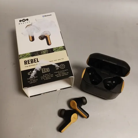 BOXED MARLEY REBEL WIRELESS EARPHONES 