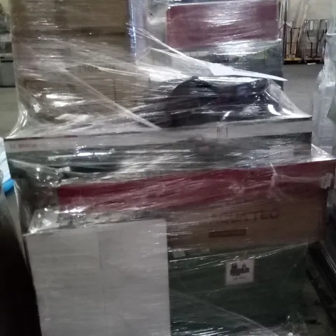 PALLET OF APPROXIMATELY 13 ASSORTED ELECTRICAL ITEMS TO INCLUDE LAWNMOWERS AND TRIMMERS , ETC