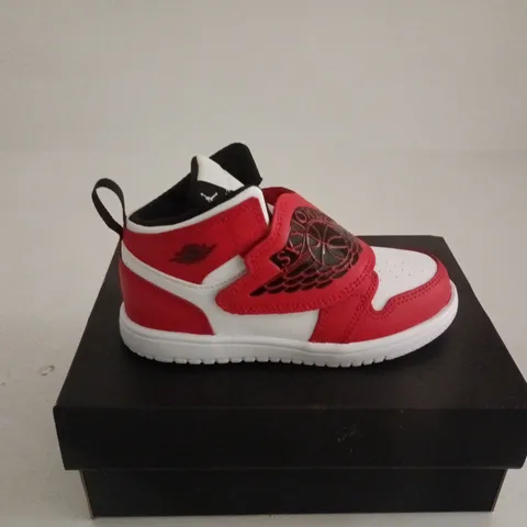 NIKE SKY JORDAN KIDS RED/WHITE/BLACK TRAINER UK 9.5