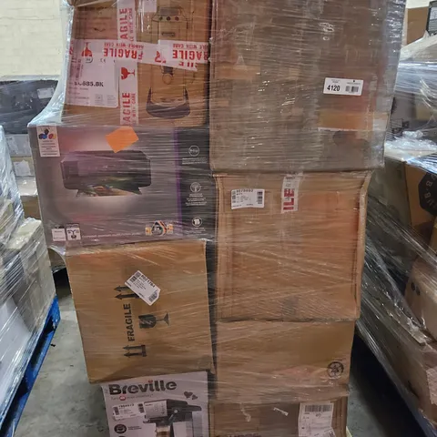 PALLET OF APPROXIMATELY 23 UNPROCESSED RAW RETURN HOUSEHOLD AND ELECTRICAL GOODS TO INCLUDE;