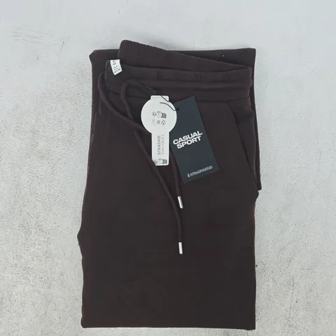 STRADIVARIUS CASUAL SPORT JOGGERS IN CHOCOLATE SIZE LARGE