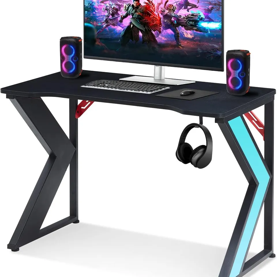 BOXED OFFICE DESK IN BLACK 